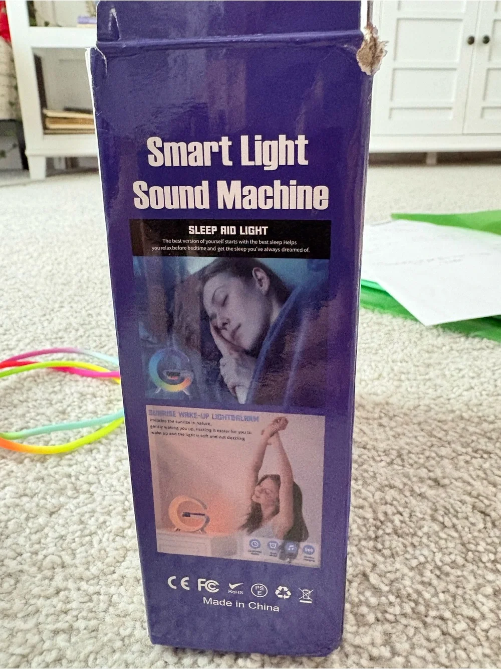 RGB G63 Sunrise Simulation Sound Machine Night Light - Phone Charger Station